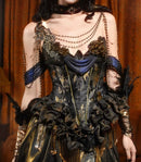 Gilded classic fishbone corset & skirt