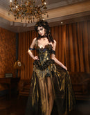 Gilded classic fishbone corset & skirt